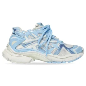 Runner Sneakers “Wit, babyblauw, mesh en nylon” 677402W3RB29744