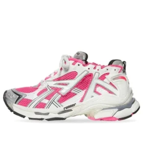 Runner Sneakers “Wit Roze Grijs Mesh en Nylon” 677402W3RBN9155