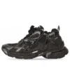 Runner Sneakers “Zwart mesh en nylon met doorzichtige, veelkleurige versiering” 677402W3RB11000
