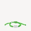 Saint-Germain-armband in neongroen/zwart/glanzend zilver