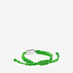Saint-Germain-armband in neongroen/zwart/glanzend zilver