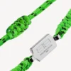 Saint-Germain-armband in neongroen/zwart/glanzend zilver