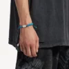Saint-Germain-armband in turkoois/zwart/groen/glanzend zilver