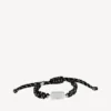 Saint-Germain-armband in zwart/wit/glanzend zilver