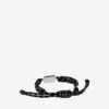 Saint-Germain-armband in zwart/wit/glanzend zilver