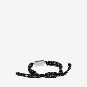Saint-Germain-armband in zwart/wit/glanzend zilver