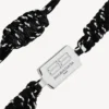 Saint-Germain-armband in zwart/wit/glanzend zilver