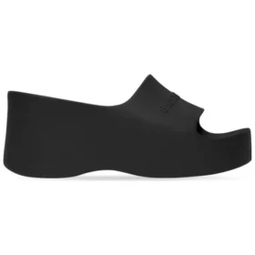 Sandalen met dikke sleehak “Black Rubber” 737923W1S891000