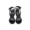 Sandalen met hakken en logo over het hele oppervlak “Zwart” 630041WBAE11090
