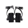 Sandalen met hakken en logo over het hele oppervlak “Zwart” 630041WBAE11090