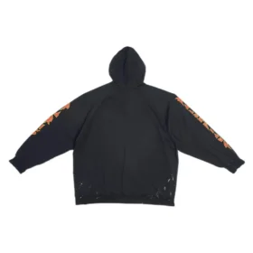 SBalenciaga Metallica-hoodie met oversized pasvorm “Black Orange” 697879TMV891055