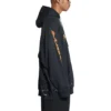SBalenciaga Metallica-hoodie met oversized pasvorm “Black Orange” 697879TMV891055