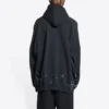SBalenciaga Metallica-hoodie met oversized pasvorm “Black Orange” 697879TMV891055