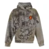 Scribbled hoodie met medium pasvorm “Grey” 744457TOVA81300