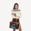 Select-tas voor dames, medium, in zwart/rood