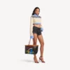 Select-tas voor dames, medium, in zwart/rood