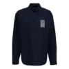 Shirt met barcodelogo “Navy” 662982TKM028065