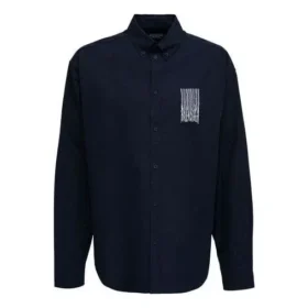 Shirt met barcodelogo “Navy” 662982TKM028065