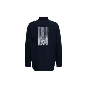 Shirt met barcodelogo “Navy” 662982TKM028065
