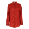 Shirt met lange mouwen en logo-opdruk, rood 623037TJLI16167