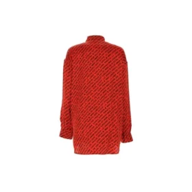 Shirt met lange mouwen en logo-opdruk, rood 623037TJLI16167