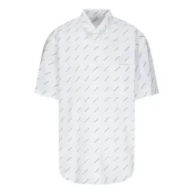 Shirt met logo over het hele oppervlak “White Black” 534332TBL969040