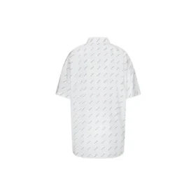 Shirt met logo over het hele oppervlak “White Black” 534332TBL969040