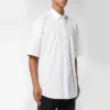Shirt met logo over het hele oppervlak “White Black” 534332TBL969040
