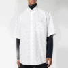 Shirt met logo over het hele oppervlak “White Black” 534332TBL969040