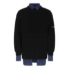 Shirtdetail: gelaagde trui “Black” 675268T32151000