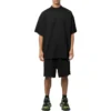 Shorts met geperforeerde elastische tailleband “Zwart” 674591TMVD41000