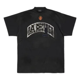 Skater-T-shirt oversized “Black Faded” 739028TOVN21055