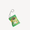 Sleutelhanger met ‘chips’-bedeltje in groen