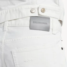 Slim fit herenjeans in wit