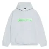 Slime-hoodie met wijde pasvorm “Grijsgroen” 674986TLVF21203