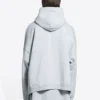 Slime-hoodie met wijde pasvorm “Grijsgroen” 674986TLVF21203