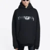 Slime Hoodie Wide Fit “Zwart” 674986TLVF21069
