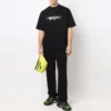 Slime Logo T-shirt Medium-Fit “Zwart” 612966TLVF11069
