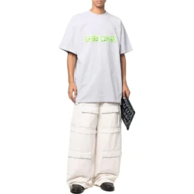Slime oversized T-shirt “Grijs Groen” 676589TLVF11203