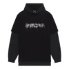 Slime T-shirt met capuchon en lange mouwen “Zwart” 681029TLVF11069