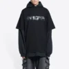 Slime T-shirt met capuchon en lange mouwen “Zwart” 681029TLVF11069