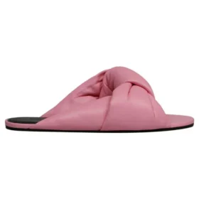 Soepelvallende leren slippers “Pink” 636576WA2M05048