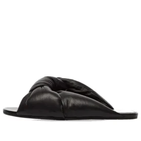 Soepelvallende platte Sandalen “Black” 636576WA2M01000