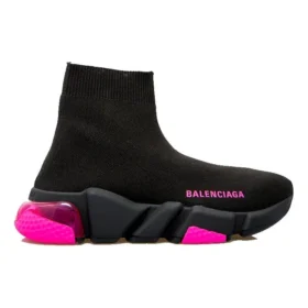 Speed 1.0 Sneakers “Doorzichtige zool, zwart, fluo-roze” 607543W2DBW1051