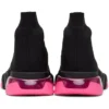 Speed 1.0 Sneakers “Doorzichtige zool, zwart, fluo-roze” 607543W2DBW1051