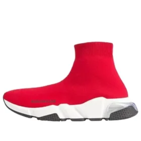 Speed 1.0 Sneakers “Rood met doorzichtige zool, wit” 607543W05GG6591