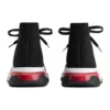 Speed 1.0 vetersneakers “Zwart-wit met rode doorzichtige zool” 617217W05GG1014