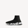 Speed 2.0 gerecyclede gebreide sneaker voor dames in zwart/zilver