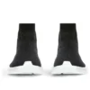 Speed 2.0 Graffiti-Sneakers “Zwart gerecycled breiwerk en witte zool” 617196W2DD41091