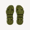 Speed 2.0 herensneaker van gerecycled breisel met volledig doorzichtige zool in zwart/kaki